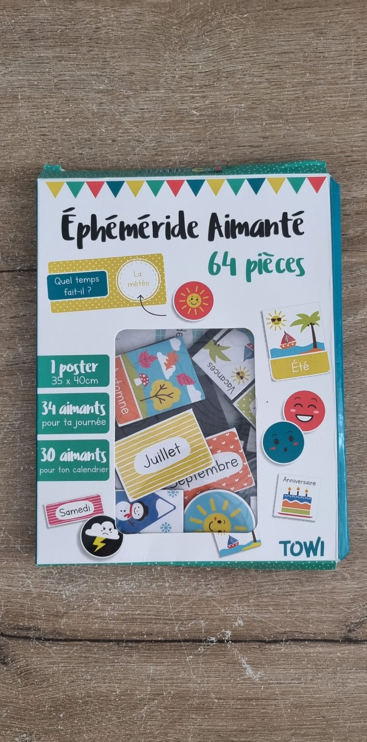 Éphéméride aimanté 
